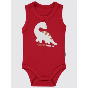 Civil Baby Erkek Bebek Çıtçıtlı Badi 1-36 Ay Kırmızı