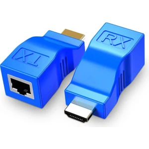 HDMI To Cat5-Cat6-Cat7 Extender 30 Metre Uzatıcı, 4K HDMI Extender, Cat6 HDMI Görüntü Aktarma,