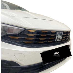 Egea Sedan Ön Panjur Sticker Set Bakır