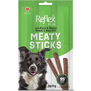 Plus Ördek ve Kaz Etli Stick Yetişkin Köpek Ödül Maması 3*11
