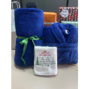 Meyn Collection Yılbaşı Özel Tv Battaniyesi ve Sabahlık Set El Havlusu Hediyeli