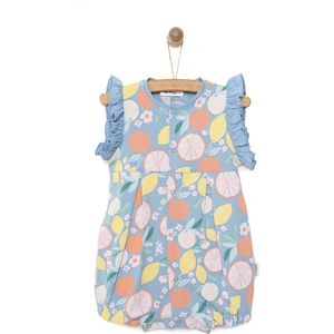 Yenidoğan Aloha Fırfırlı Kısa Tulum Kız Bebek