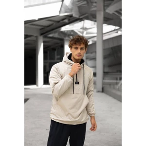 He Kanguru Kürklü Mont 01 Taş