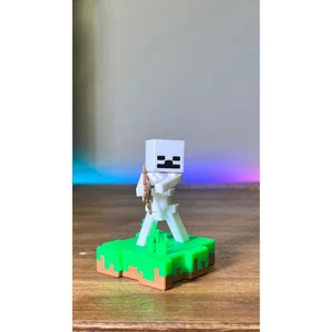 Minecraft Iskelet Çim Ada Hediyelik Figür