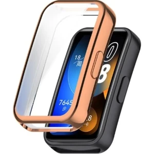 Huawei Band 9/8 Uyumlu Tam Koruma Önü Kapalı Silikon Kılıf