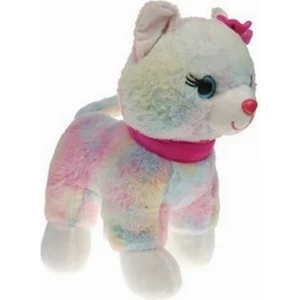 Pelüş Sesli Kedi Pembe Tokalı Halley 62340 30CM