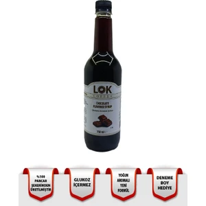 Lok Coffee % 100 Şeker Çikolata Aromalı Kahve & Kokteyl Şurubu 750 ml