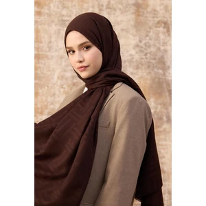 Fendi Desen Pamuk Jakar Şal Acı Kahve 8009-16