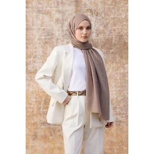 Fendi Desen Pamuk Jakar Şal Sütlü Kahve 8009-20