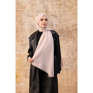 Fendi Desen Pamuk Jakar Şal Toz Pembe 8009-21