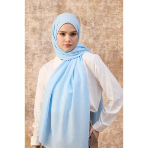 Fendi Desen Pamuk Jakar Şal Bebe Mavisi 8009-03