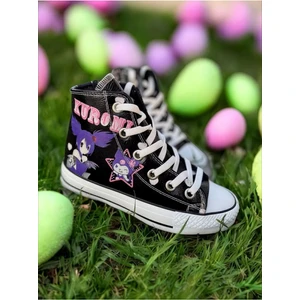 Ns Little Kuromi  Baskılı Kız Çocuk Sneaker, Ortopedik, Düz Tabanlı.