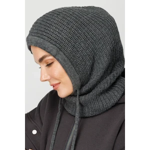 Füme Balaclava Triko Başlık