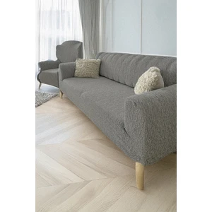 Baqdo Jakarlı Çubuk, Düz Desen 3+3+1+1 Lastikli Koltuk ,kanepe ,çekyat Örtüsü ,kılıfı Esnekli 3311 Takımı