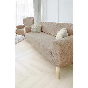 Baqdo Jakarlı Çubuk, Düz Desen 3+3+1+1 Lastikli Koltuk ,kanepe ,çekyat Örtüsü ,kılıfı Esnekli 3311 Takımı