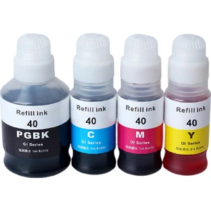 Canon Pixma G3430 Gı-40/gı-41 4 Renk Muadil Mürekkep Seti - Siyah 170 Ml- Renkliler 70 ml