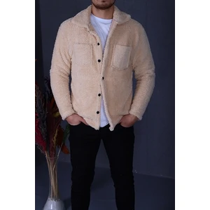 EG38 Peluş Ceket Krem