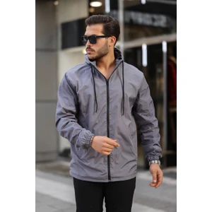 Tmb Tam Fermuar Astarlı Yağmurluk Gri