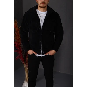 EG38 Peluş Ceket Siyah
