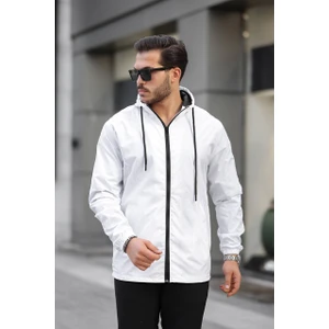 Tmb Tam Fermuar Astarlı Yağmurluk Beyaz