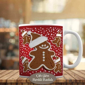 Desenli Noel Kurabiyeleri Kupa Bardak HEDIYELIK-21-811