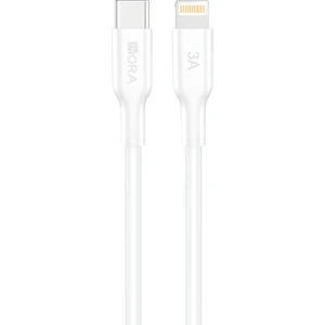 CAB258 3A Type-C To Lightning Data ve Şarj Kablosu - 1 Metre - Hızlı Şarj - White