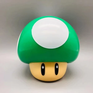 Mucit Manda Super Mario Mantarı Gecelambası USB Şarjlı, Taşınabilir, Sesli Dekoratif Lamba