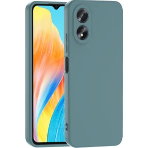 Techno Guru Oppo A38 Kılıf Kadife Dolgulu Şık Candy Lansman Silikon Kapak