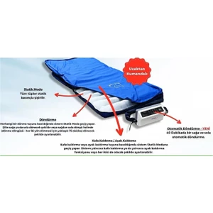 Pozisyon Veren Boru Tipi Havalı Yatak Uzaktan Kumandalı