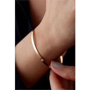 Ricco Jewellery 14 K Rose Gold Kaplama 925 Ayar Gümüş 19 No Ajda Bilezik