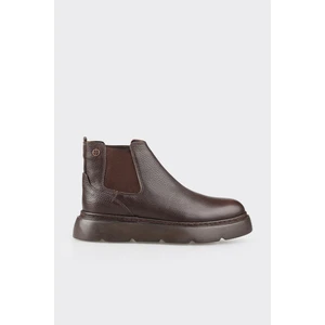 Kahve Deri Erkek Günlük Bot