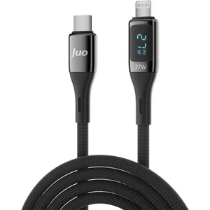 27W Dijital LED Ekranlı USB Type-C To Lightning iPhone iPad Hızlı Şarj ve Data Kablosu 1 Metre