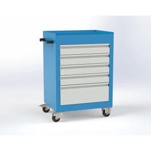 Takım Arabası Çekmeceli Dolap Mavi