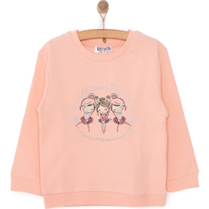 Hellobaby Basic Az Şardonlu Aslan Desenli Sweatshirt Kız Bebek