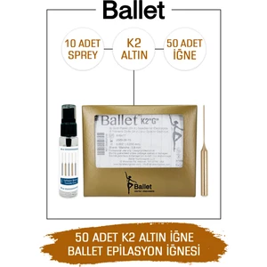 50 Adet K2 Altın Epilasyon İğnesi 50'li K2 Gold İğne