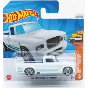 Hot Wheels 1/64 Ölçek Tekli Regular Arabalar HTD76 Hw Hot Trucks / '63 Studebaker Champ (Beyaz)