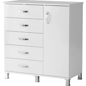 Erezoğulları Mobilya Buket Dolaplı 5 Çekmeceli Şifonyer 94X45X95 cm Demonte