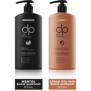 dp Daily Perfection Şampuan Mentol 800 ml & Şampuan Çörek Otu 800 ml