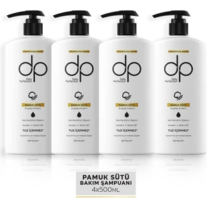 dp Daily Perfection Şampuan Pamuk Sütü 500 ml X 4 Adet