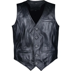 Tamer Tanca Erkek Hakiki Deri Siyah Yelek Deri Mont 1042 Y01 Erk Derı Yelek SK24/25 Sıyah Zıg