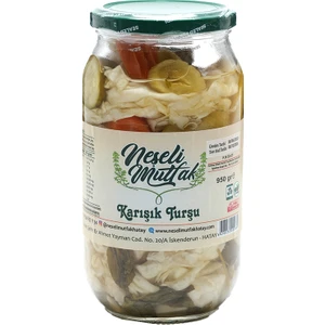 Neşeli Mutfak Karışık Turşu  Cam Kavanoz  1 kg