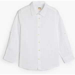 Gömlek Uzun Kollu Düğmeli Pamuklu