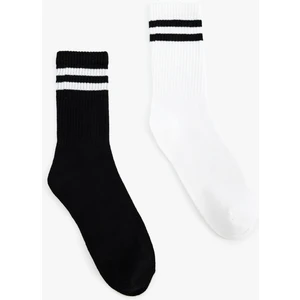 2'li Çok Renkli Tenis Çorap Seti