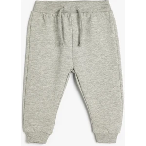 Beli Bağlamalı Pamuk Karışımlı Basic Jogger Eşofman Altı
