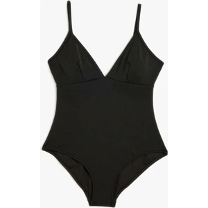 Parlak Ince Askılı Mayo