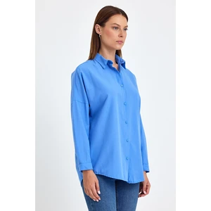 Oversize Uzun Basic Gömlek DS22YB113900