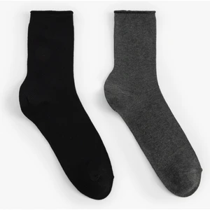 Basic 2'li Çok Renkli Soket Çorap Seti