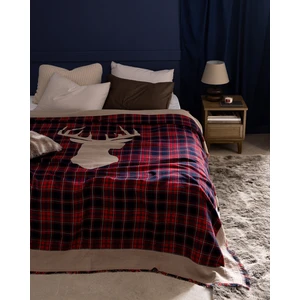 Valensole King Size %100 Pamuk Yatak Örtüsü - Kırmızı