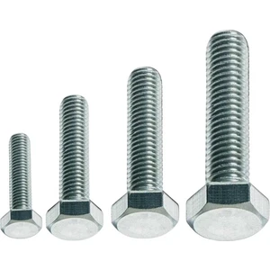 DIN933 M6 40 mm Galv. Kaplamalı Cıvata 40 Adet