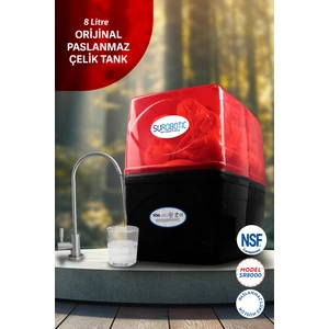 SUROBOTIC Yeni Nesil Arıtma 75 Gpd Membranlı 5 Filtreli Su Arıtma Cihazı 8 L Paslanmaz Çelik Tank Maksimum Arıtma Performansı